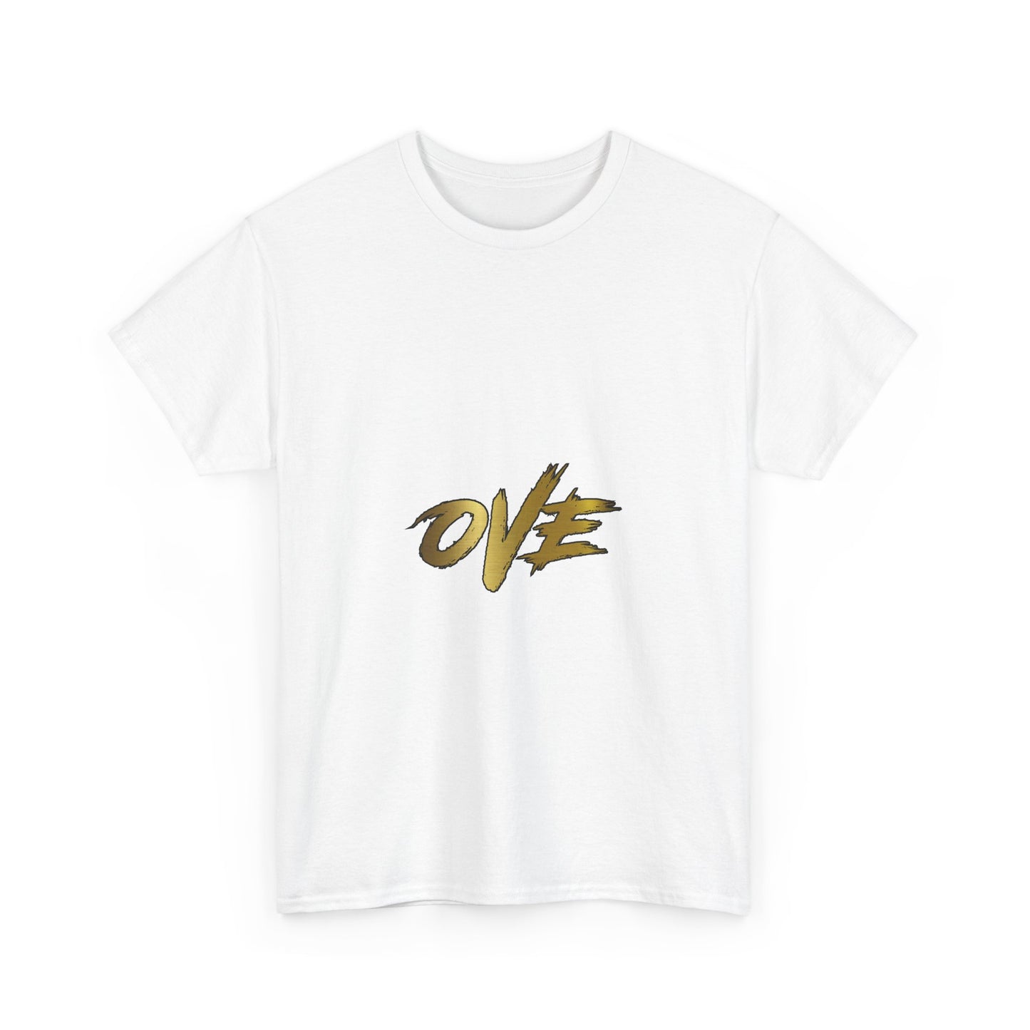 Stylish Unisex Cotton Tee with 'OVE' Design, Casual Wear, Gift for Him/Her, Birthday Outfit, Streetwear Fashion