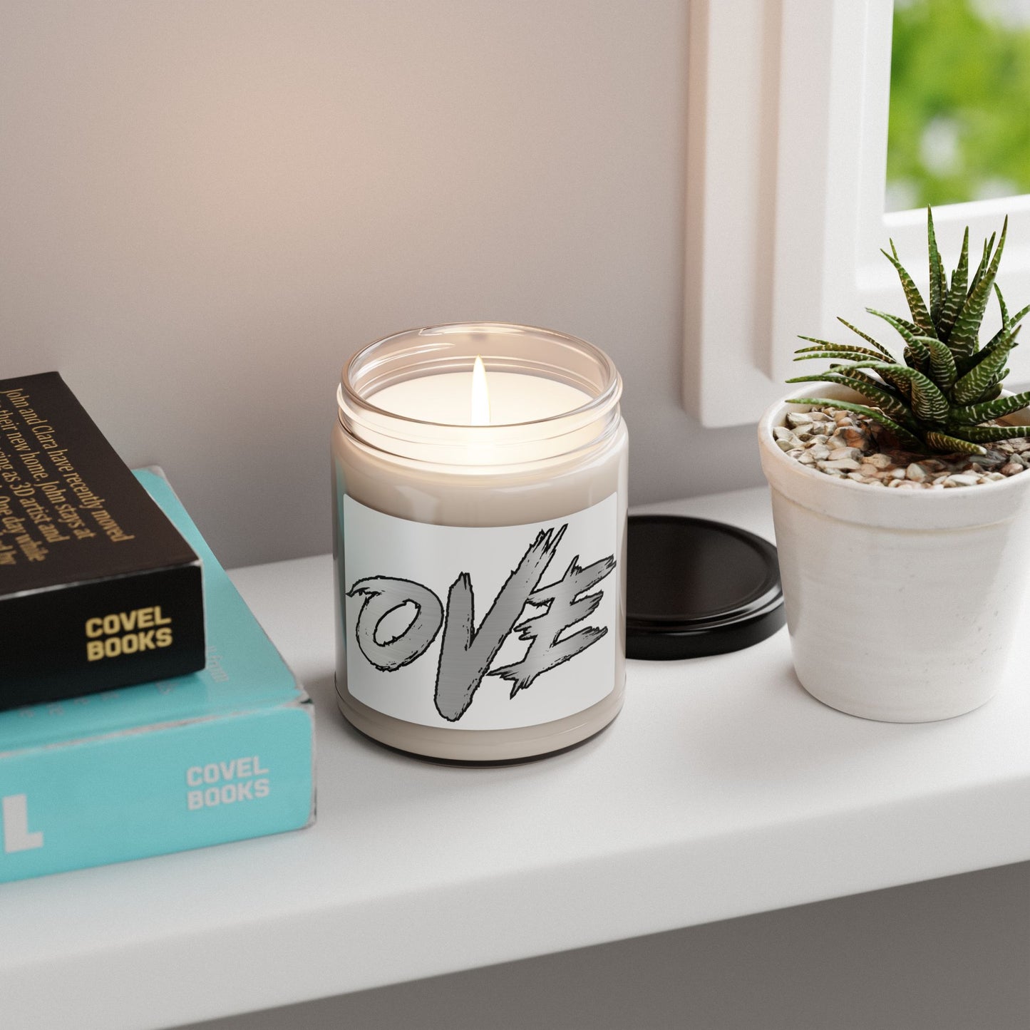Scented Soy Candle with Love Design | Aromatherapy Candle, Gift for Her, Home Decor, Eco-Friendly, Relaxation, Self-Care