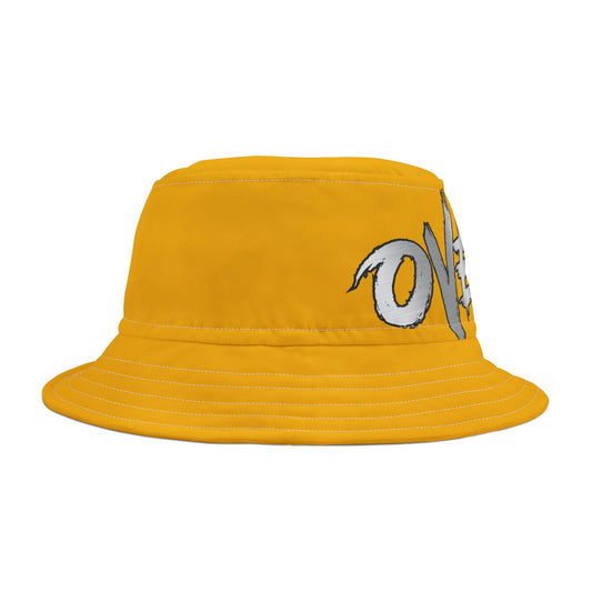 Vibrant Love Bucket Hat, Trendy AOP Hat, Summer Accessory, Gift for Him and Her, Festival Headwear, Fashion Statement Bucket Hat