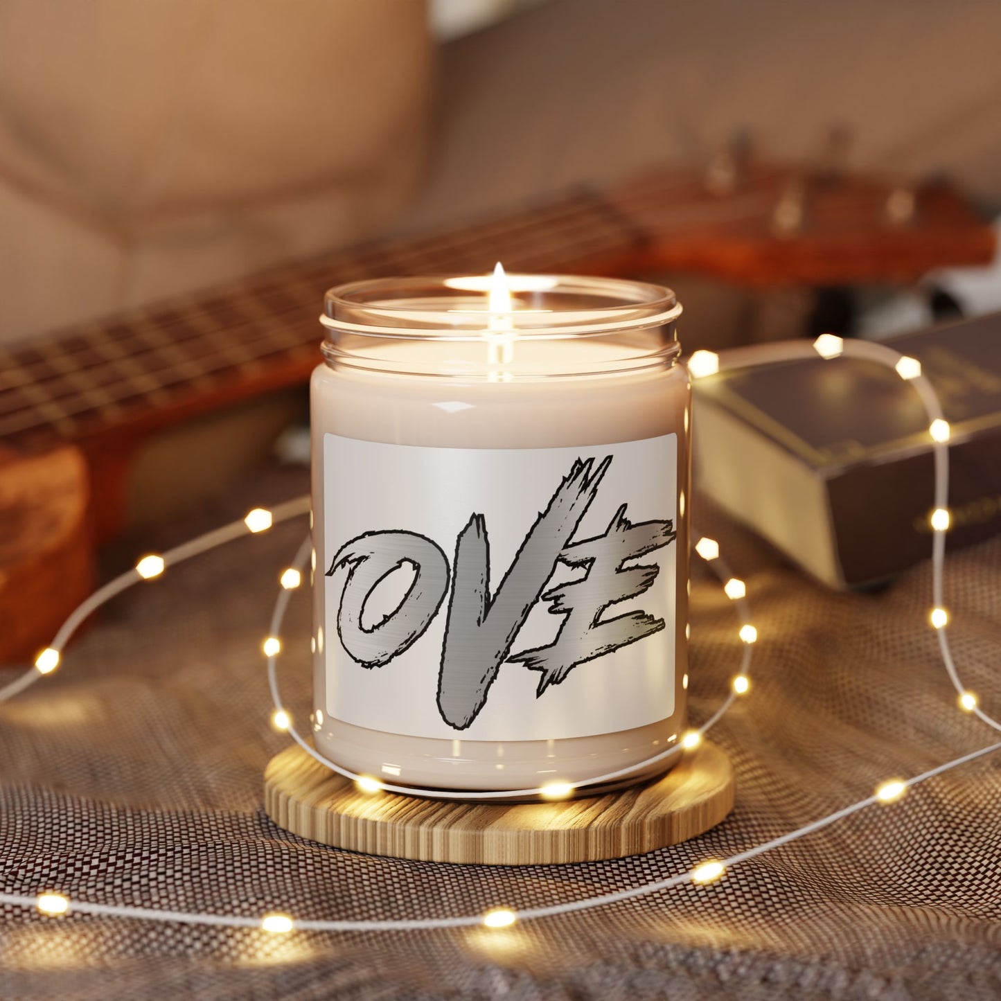 Scented Soy Candle with Love Design | Aromatherapy Candle, Gift for Her, Home Decor, Eco-Friendly, Relaxation, Self-Care