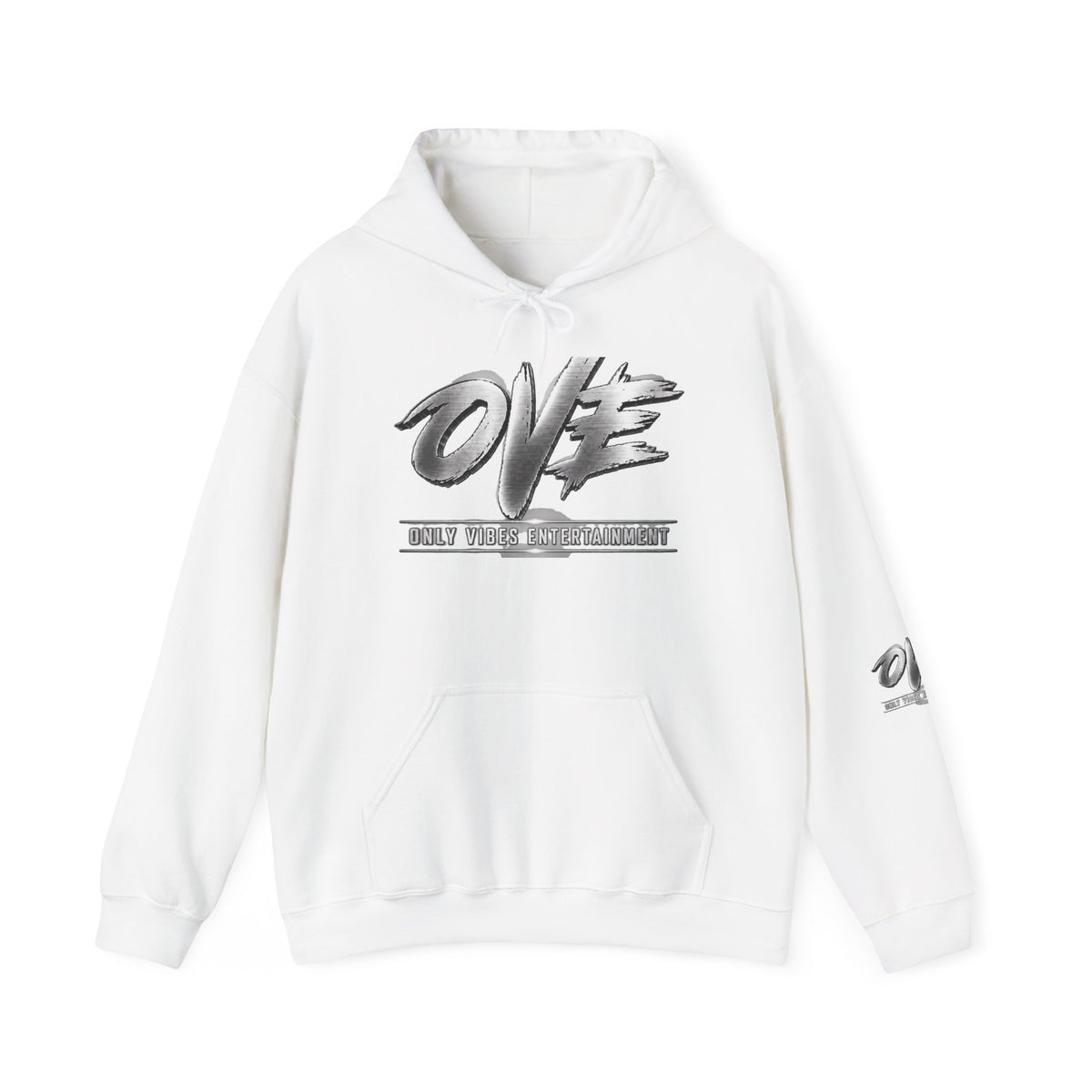 OVE Script Logo Hoodie — "Holy Vibes of the Almighty" Graphic Hooded Sweatshirt