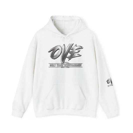 OVE Script Logo Hoodie — "Holy Vibes of the Almighty" Graphic Hooded Sweatshirt
