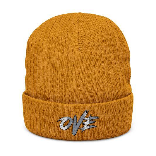Stylish Ribbed Knit Beanie, Warm Winter Hat, Embroidered Beanie for Men and Women, Cozy Accessory for All Seasons, Perfect Gift Idea