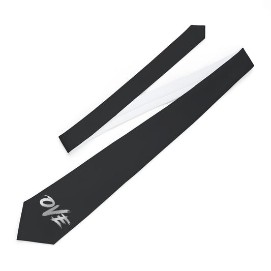 Modern Graphic Necktie with 'OVE' Design | Stylish Tie for Men, Formal Wear, Gifts for Him, Fashion accessories, Business Attire
