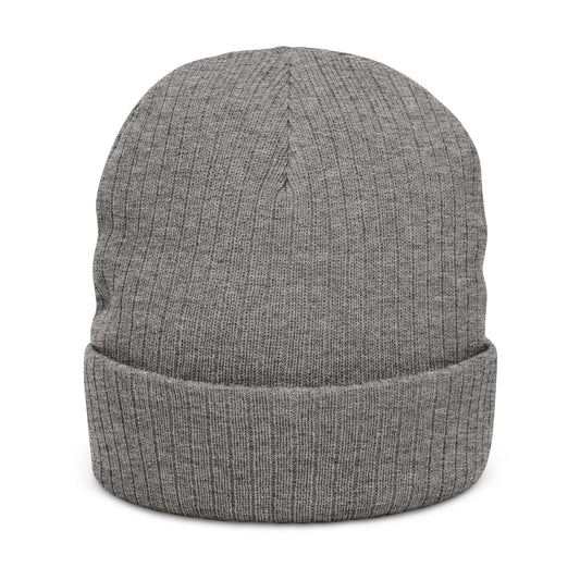 Cozy Ribbed Beanie | Stylish Knit Hat with 'OVE' Embroidery, Perfect for Winter, Gifts, Streetwear, Casual Looks
