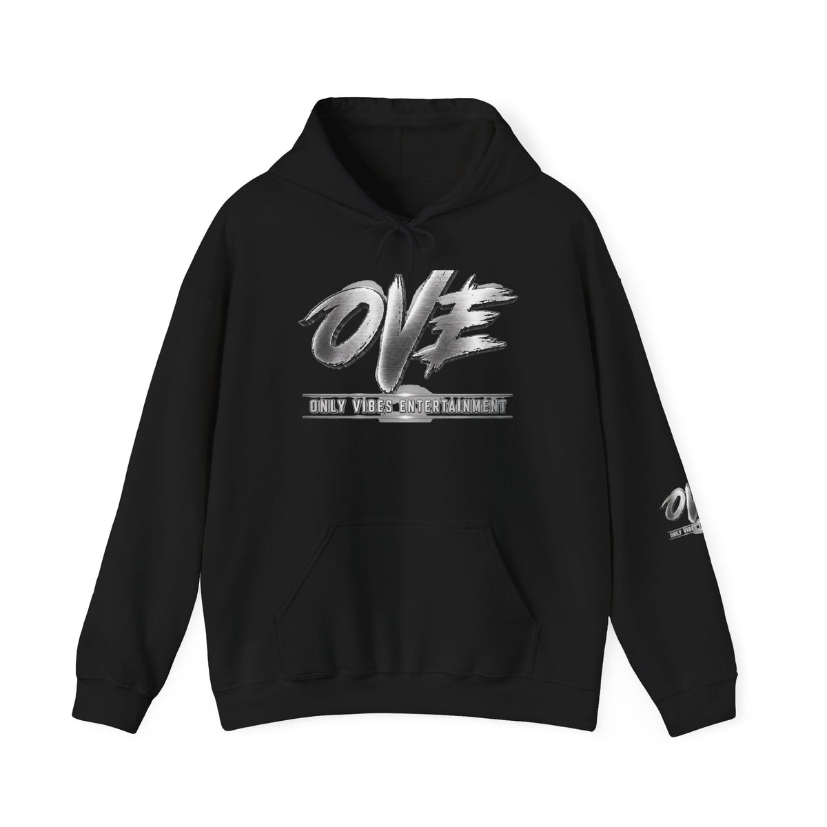 OVE Script Logo Hoodie — "Holy Vibes of the Almighty" Graphic Hooded Sweatshirt
