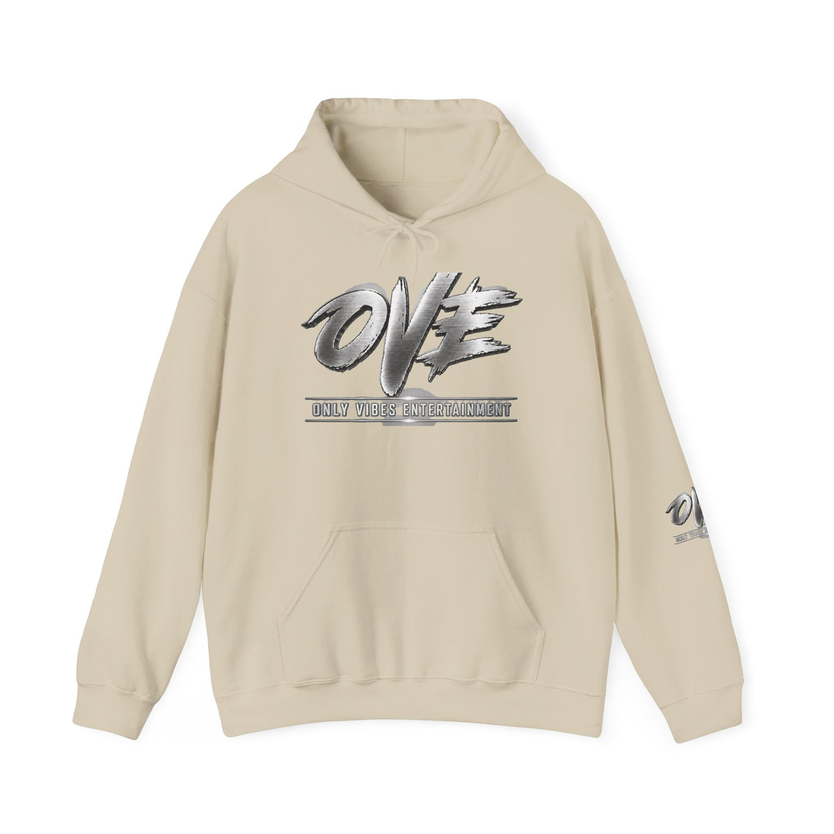 OVE Script Logo Hoodie — "Holy Vibes of the Almighty" Graphic Hooded Sweatshirt