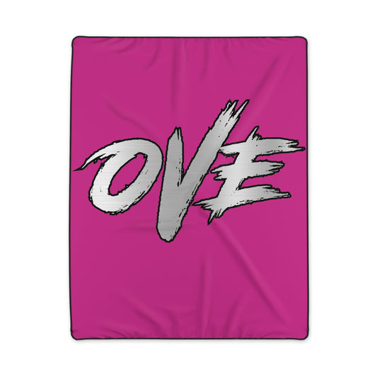 Cozy Polyester Blanket with Love Design, Perfect for Gifts, Home Decor, Cozy Nights, Valentine's Day, Self-Care