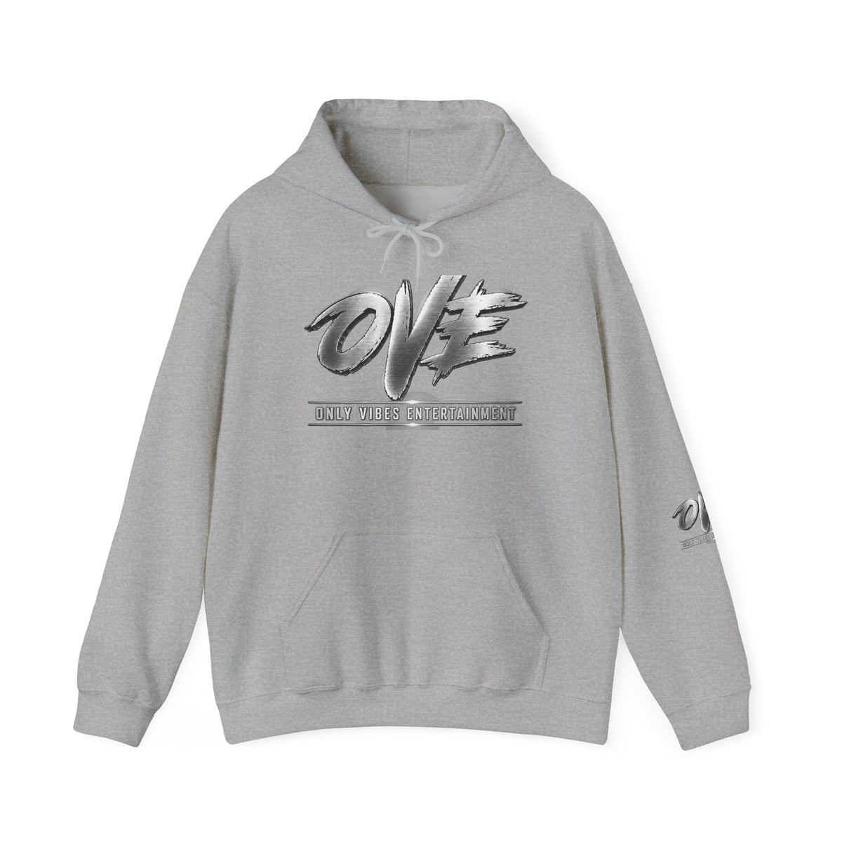 OVE Script Logo Hoodie — "Holy Vibes of the Almighty" Graphic Hooded Sweatshirt